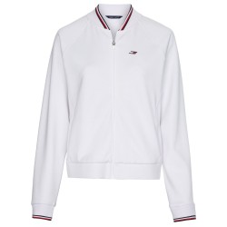 Women's jumper Tommy Hilfiger Relaxed Sueded Modal GS Bomber - sueded dth optic white