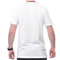 Men's Polo T-shirt Wilson Players Seamless Zip Henley 2.0 - bright white