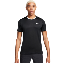 Men's T-shirt Nike Court Dri-Fit Advantage Top - black/white