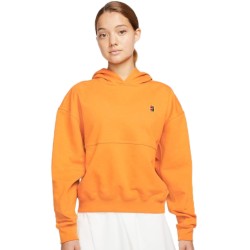 Women's jumper Nike Court Fleece Tennis Hoodie W - sunset