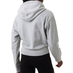 Women's jumper Bj_rn Borg Stockholm Crop Hoodie - light grey melange