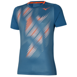 Men's T-shirt Mizuno Shadow Graphic Tee - blue ashes