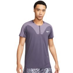 Men's Polo T-shirt Nike Dri-Fit Advantage Slam Tennis Polo - gridiron/white