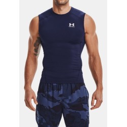 Men's T-shirt Under Armour Men's HeatGear Armour Sleeveless - midnight navy/white