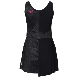Women's dress EA7 Woman Jersey Dress - black python