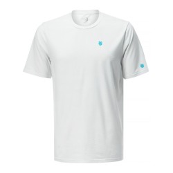 Men's T-shirt K-Swiss Tac Hypercourt Shield Crew M - white
