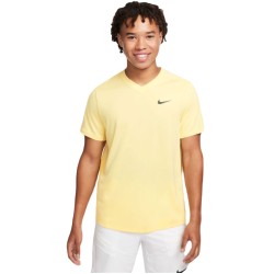 Men's T-shirt Nike Court Dri-Fit Victory - soft yellow/topaz gold/black