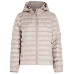 Women's jacket Tommy Hilfiger Padded Global Stripe Jacket - merino beige