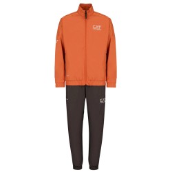 Men's Tracksuit EA7 Man Woven Tracksuit - orange/grey
