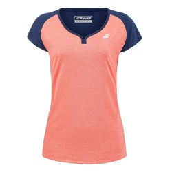Women's T-shirt Babolat Play Cap Sleeve Top Women - fluo strike/estate blue