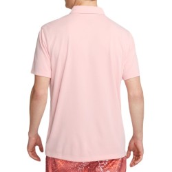 Men's Polo T-shirt Nike Court Dri-Fit Solid Polo - pink bloom/white