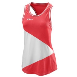 Women's top Wilson Team II Tank W - fiery coral