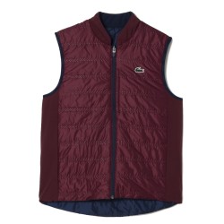 Women's vest Lacoste Sport Reversible Golf Vest - navy blue/bordeaux