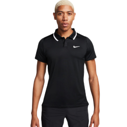 Men's Polo T-shirt Nike Court Dri-Fit Advantage Polo - black/white/white