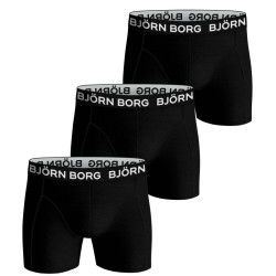 Boys' boxers Bj_rn Borg Shorts Solid 3P B - black beauty