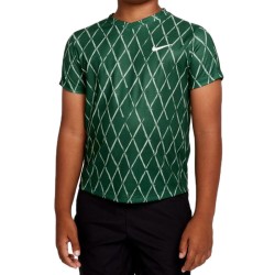 Boys' t-shirt Nike Court Dri-Fit Victory SS Top Printed - gorge green/white