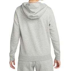 Women's jumper Nike Sportswear Club Fleece Logo Pullover Hoodie - dark grey heather/white