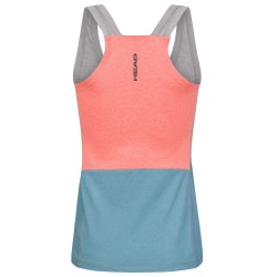 Women's top Head Padel Tech Tank Top - grey/electric blue