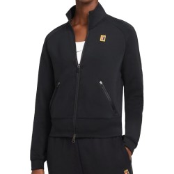 Women's jumper Nike Court Heritage Jacket FZ W - black/black