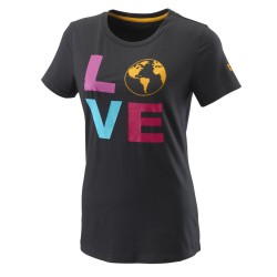 Women's T-shirt Wilson Love Earth Tech Tee W - black