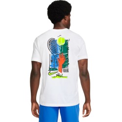 Men's T-shirt Nike Court Dri-Fit T-Shirt Open - white