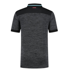 Men's Polo T-shirt K-Swiss Tac Hypercourt Polo Melange - jet black melange