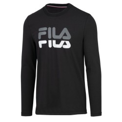 Men's long sleeve T-shirt Fila Longsleeve Lino T-Shirt - black
