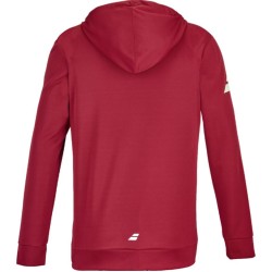 Men's Jumper Babolat Hood Sweat Lebron - red dahlia