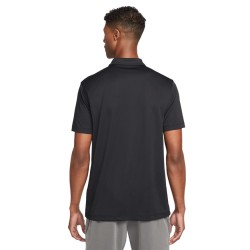 Men's Polo T-shirt Nike Men's Court Dri-Fit Solid Polo - black/white