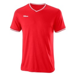 Men's T-shirt Wilson Team II High V-neck Men - team red