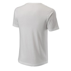 Men's T-shirt Wilson Script Eco Cotton Tee Slimfit - white