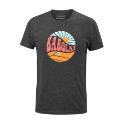 Men's T-shirt Babolat Exercise Vintage Tee Men - black heather