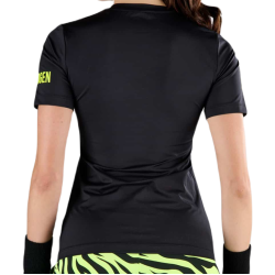 Women's T-shirt Hydrogen Tiger Tech T-Shirt - black/yellow fluo