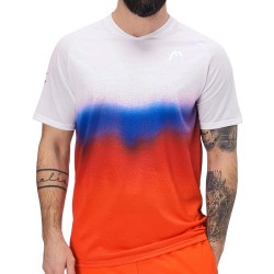 Men's T-shirt Head Performance MC New York T-Shirt Men - white/orange