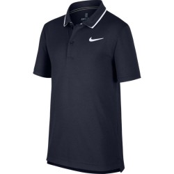 Boys' t-shirt Nike Court B Dry Polo Team - obsidian/white