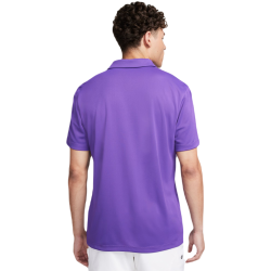 Men's Polo T-shirt Nike Court Dri-Fit Solid Polo - purple cosmos/white