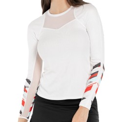 Women's long sleeve T-shirt Lucky in Love Tech It In Long Sleeve - white