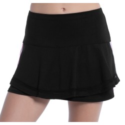 Women's skirt Lucky in Love Prep It Up Long Icon Flip Skirt - black