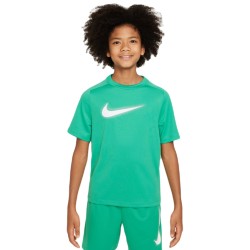 Boys' t-shirt Nike Kids Dri-Fit Multi+ Top - stadium green/white