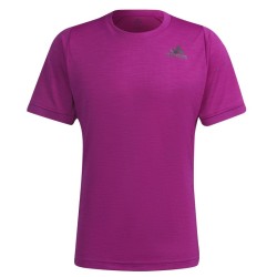 Men's T-shirt Adidas Tennis Freelift T-Shirt M - sonic fuchsia/black