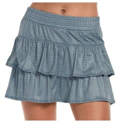 Women's skirt Lucky in Love Palms D'Amour Royal Palm High Waist Skirt - slate