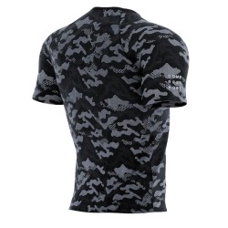 Men's T-shirt Compressport Training Short Sleeve T-Shirt Camo Premium - black/camo