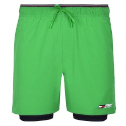 Men's shorts Tommy Hilfiger 2-1 Essentials Training Shorts - spring lime