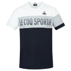 Men's T-shirt Le Coq Sportif Saison 2 Tee SS No.1 M - optical white/gray/black