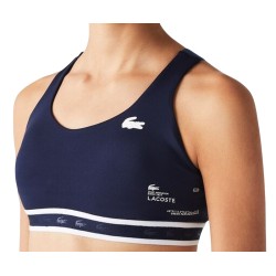 Women's bra Lacoste SPORT Criss-Crossing Straps Sports Bra - navy blue/blue