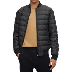 Men's jacket BOSS x Matteo Berrettini Water-Repellent Puffer Jacket With Two-Way Zip - black