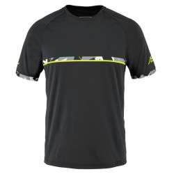Men's T-shirt Babolat Aero Crew Neck Tee - black/black