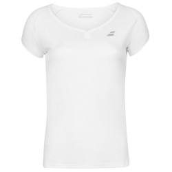 Girls' T-shirt Babolat Play Cap Sleeve Top Girl - white