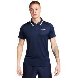 Men's Polo T-shirt Nike Court Dri-Fit Advantage Polo - obsidian/whte/white