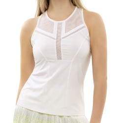 Women's top Lucky in Love Nice To Pleat You Del 1 Center Line Tank W - white